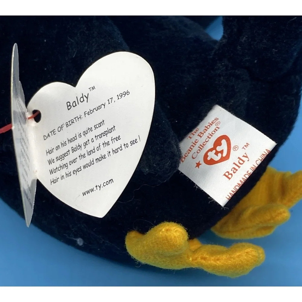 1996‎ 4th Gen Beanie Babies - Baldy Eagle - With Tag!